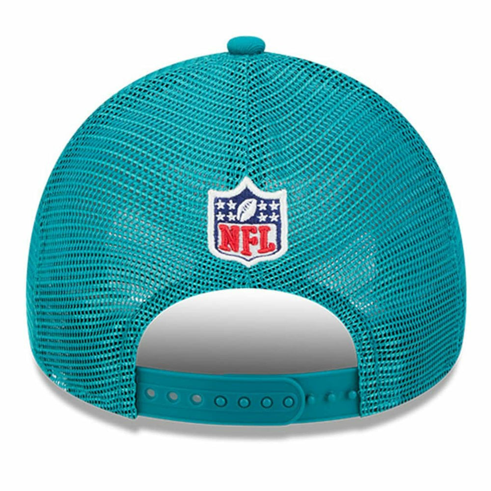 Miami Dolphins 2024 Sideline Historic 9FORTY A-Frame Trucker Adjustable Hat | NFL Sale