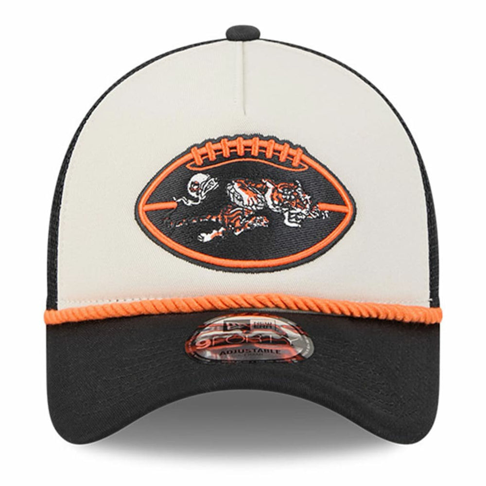 Cincinnati Bengals 2024 Sideline Historic 9FORTY A-Frame Trucker Adjustable Hat | NFL US