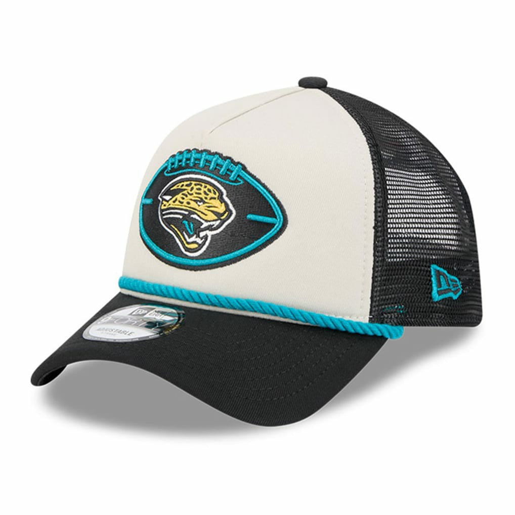 Jacksonville Jaguars 2024 Sideline Historic 9FORTY A-Frame Trucker Adjustable Hat | NFL US