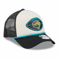Jacksonville Jaguars 2024 Sideline Historic 9FORTY A-Frame Trucker Adjustable Hat | NFL US