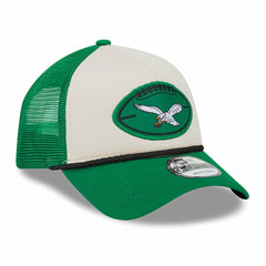 Philadelphia Eagles 2024 Sideline Historic 9FORTY A-Frame Trucker Adjustable Hat | NFL New