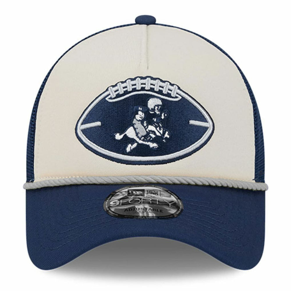 Dallas Cowboys Youth 2024 Sideline Historic 9FORTY A-Frame Trucker Adjustable Hat | NFL Online
