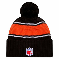 Cincinnati Bengals 2024 Sideline Cuffed Knit Hat with Pom | NFL Sale