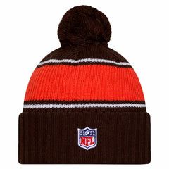 Cleveland Browns 2024 Sideline Cuffed Knit Hat with Pom | NFL New