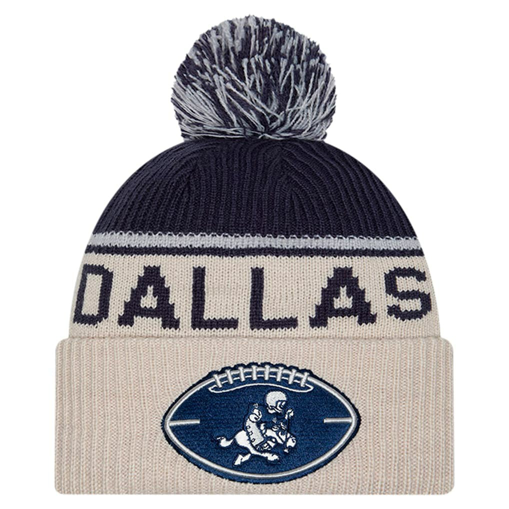 Dallas Cowboys NFL Sideline Historic Cuffed Knit Hat with Pom
 | NFL US