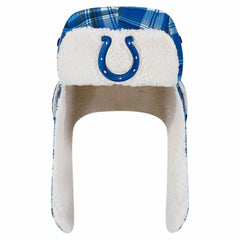 Indianapolis Colts Sideline Plaid Sherpa Trapper Hat | NFL Hot