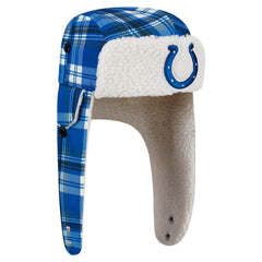 Indianapolis Colts Sideline Plaid Sherpa Trapper Hat | NFL Hot