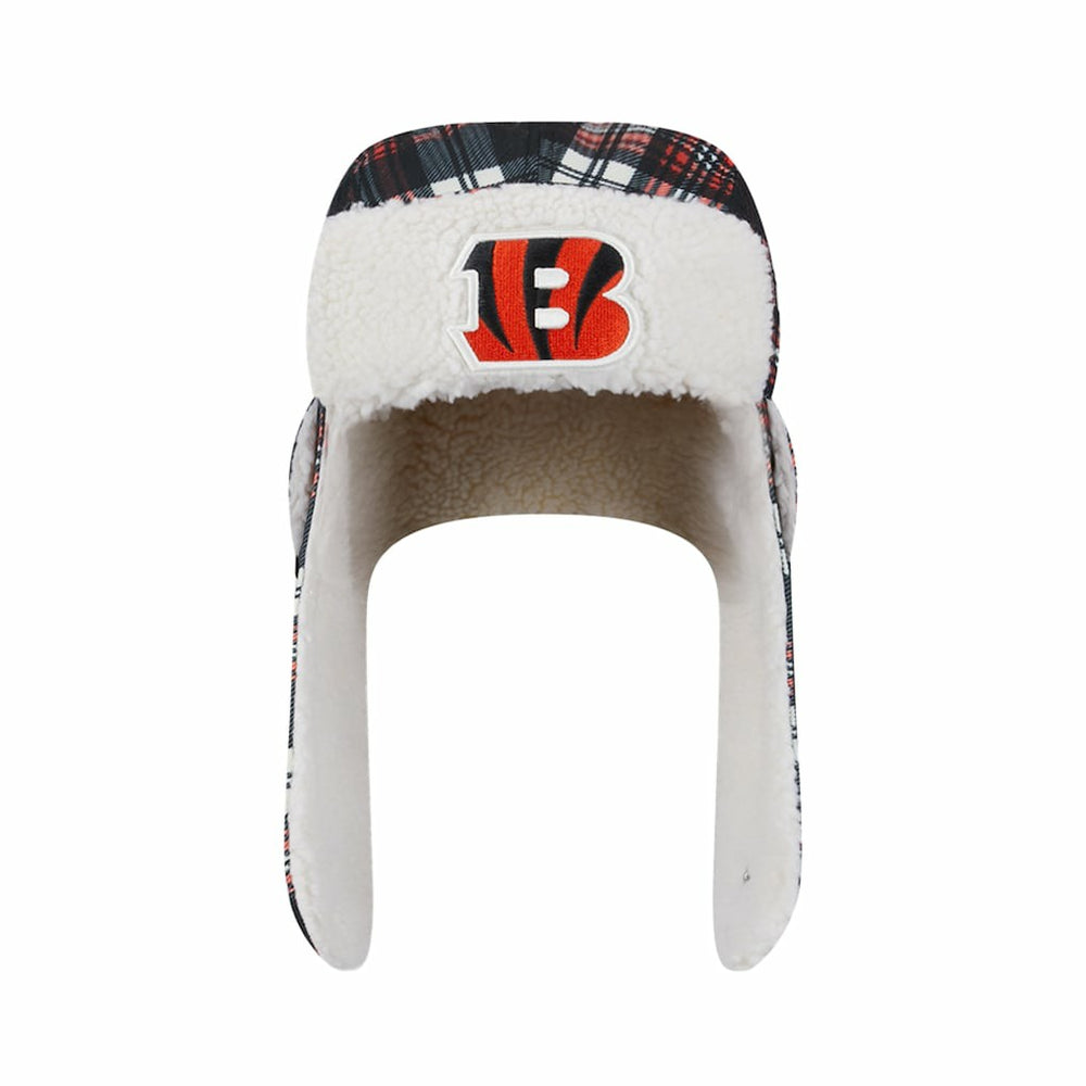 Cincinnati Bengals Sideline Plaid Sherpa Trapper Hat | NFL Near me