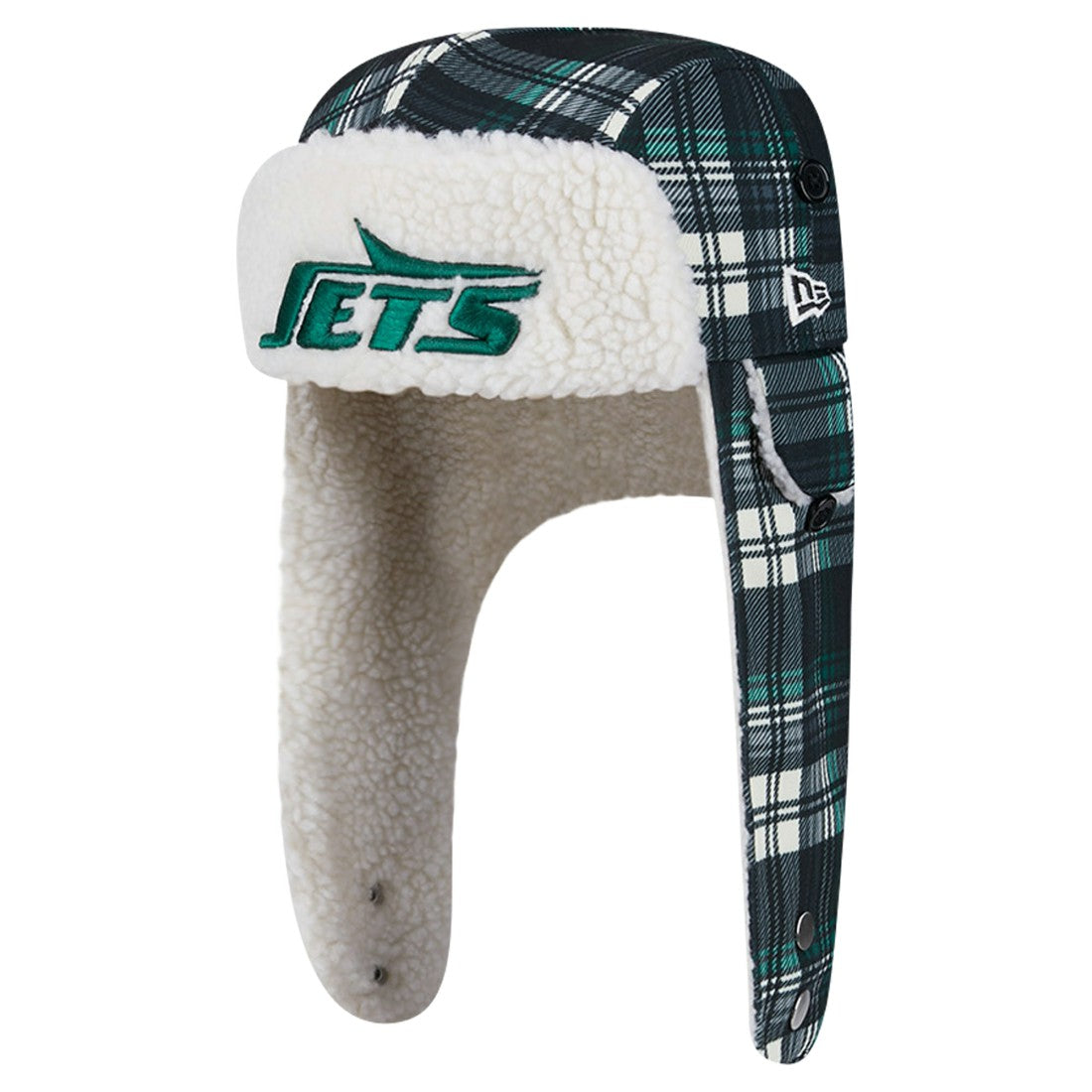 New York Jets Sideline Plaid Sherpa Trapper Hat | NFL Online