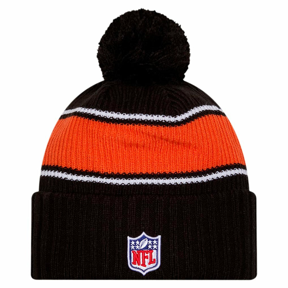 Cincinnati Bengals Youth 2024 Sideline Sport Cuffed Knit Hat with Pom | NFL New