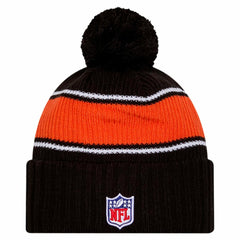 Cincinnati Bengals Youth 2024 Sideline Sport Cuffed Knit Hat with Pom | NFL New