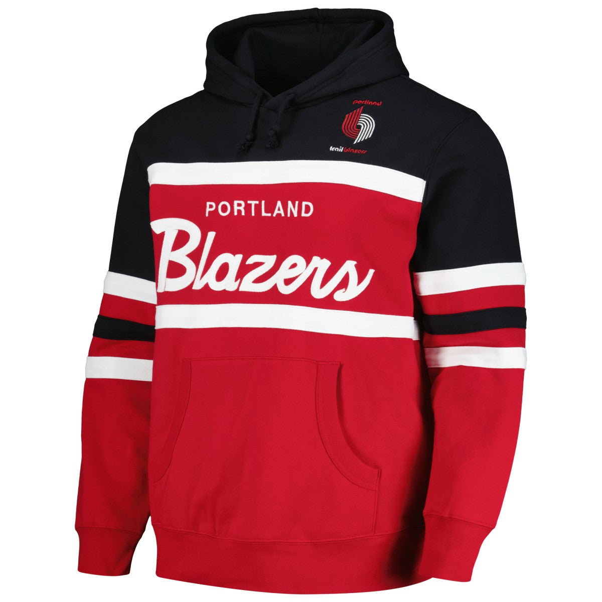 Red/Black Portland Trail Blazers Head Coach Pullover Hoodie | NBA