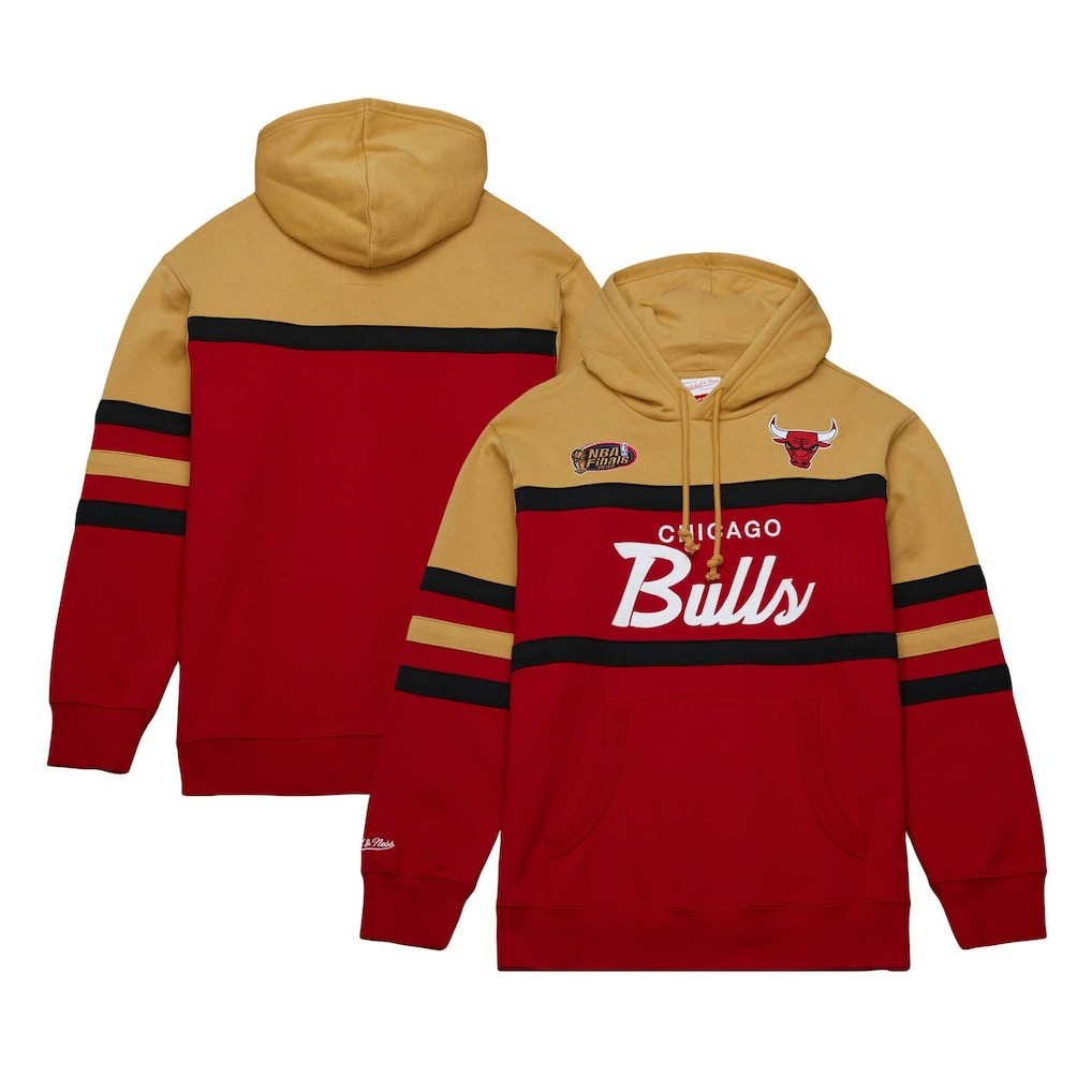 Red/Gold Chicago Bulls Head Coach Pullover Hoodie | NBA