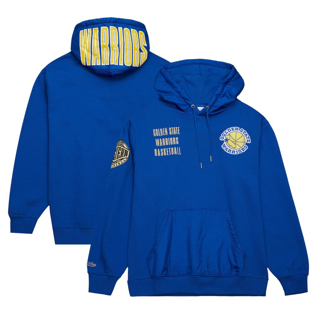 Royal Golden State Warriors Team OG 2.0 Vintage Logo Fleece Pullover Hoodie sale | NBA