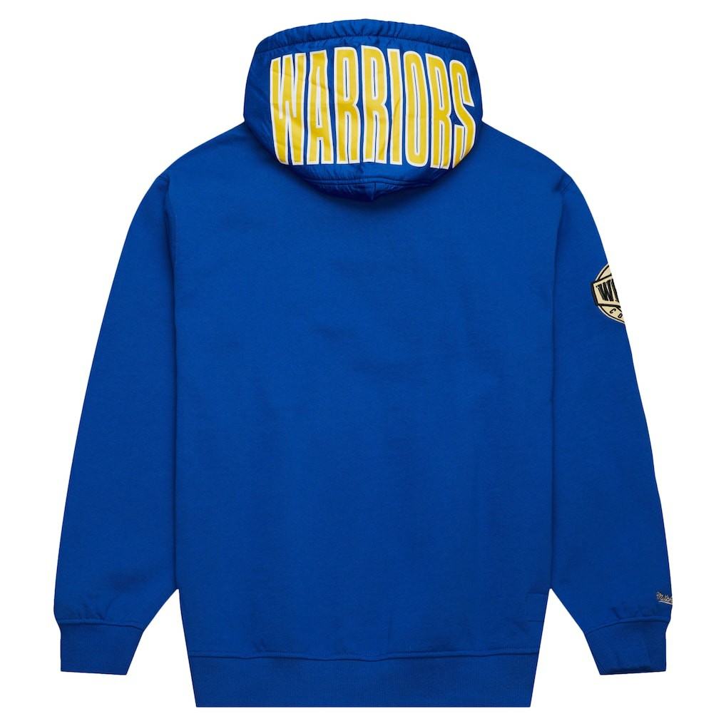Royal Golden State Warriors Team OG 2.0 Vintage Logo Fleece Pullover Hoodie sale | NBA