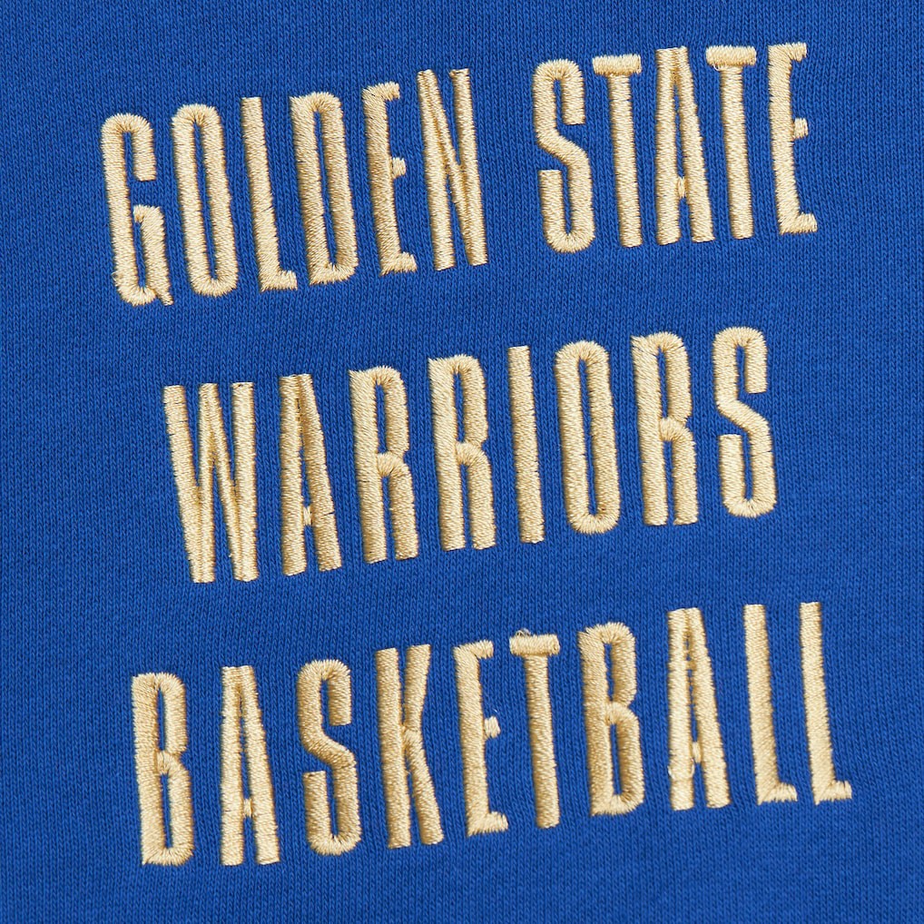 Royal Golden State Warriors Team OG 2.0 Vintage Logo Fleece Pullover Hoodie sale | NBA
