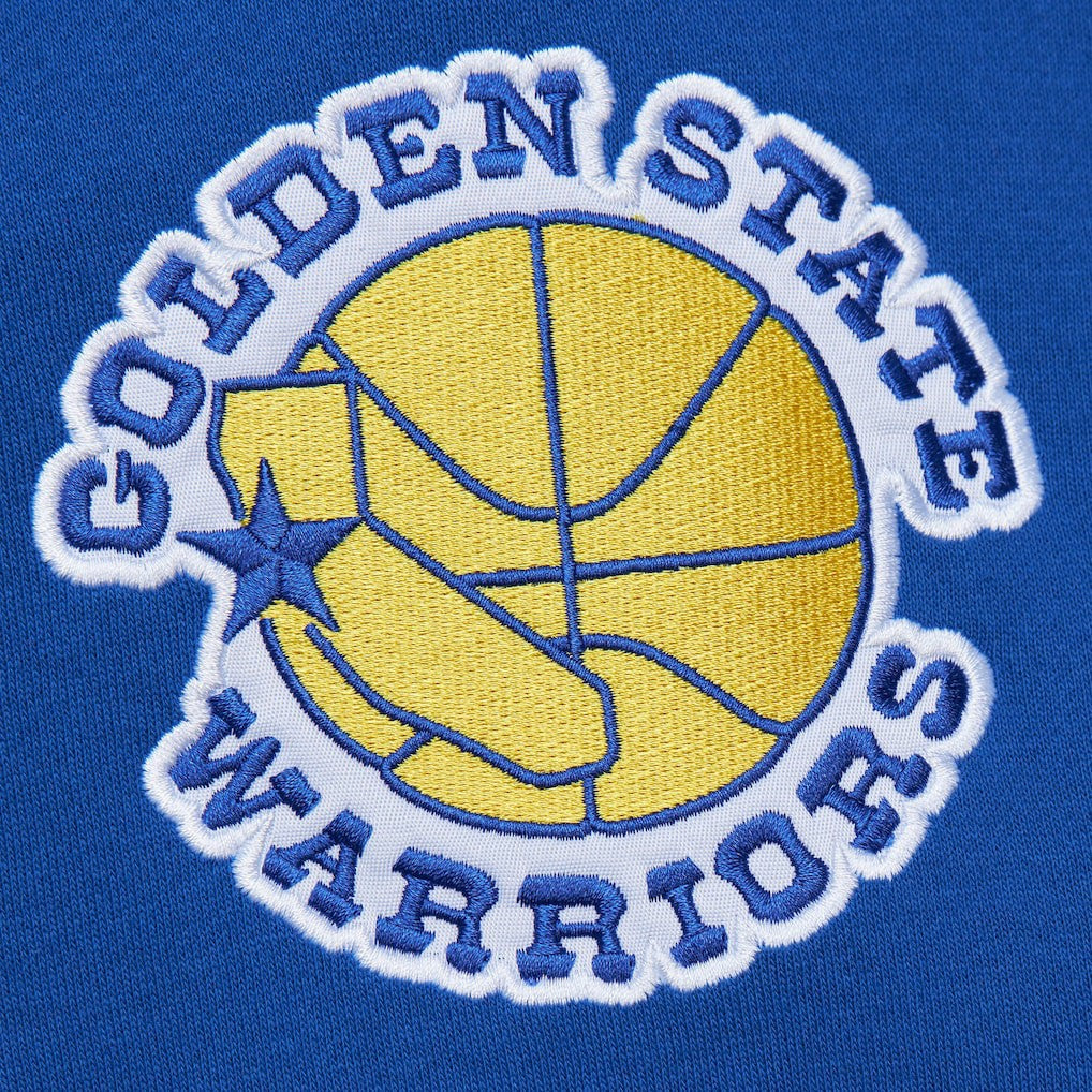 Royal Golden State Warriors Team OG 2.0 Vintage Logo Fleece Pullover Hoodie sale | NBA