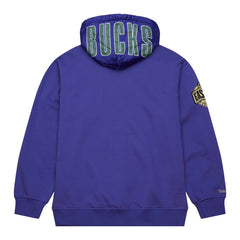 Purple Milwaukee Bucks Team OG 2.0 Vintage Logo Fleece Pullover Hoodie | NBA