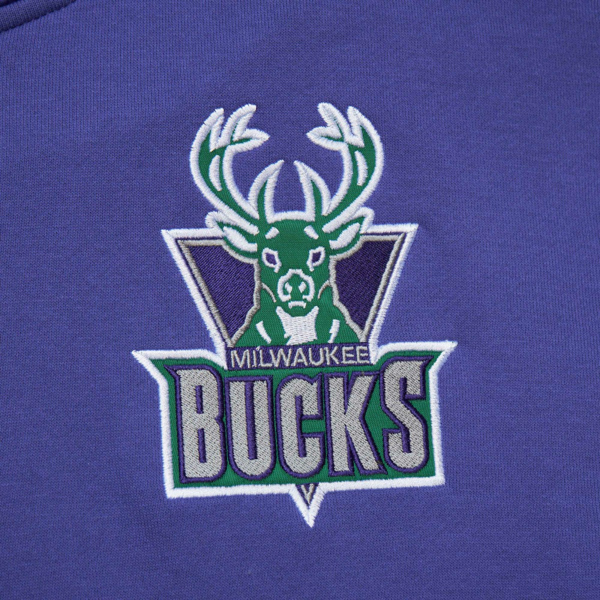 Purple Milwaukee Bucks Team OG 2.0 Vintage Logo Fleece Pullover Hoodie | NBA
