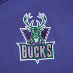 Purple Milwaukee Bucks Team OG 2.0 Vintage Logo Fleece Pullover Hoodie | NBA