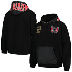 Black Portland Trail Blazers Team OG 2.0 Vintage Logo Fleece Pullover Hoodie | NBA