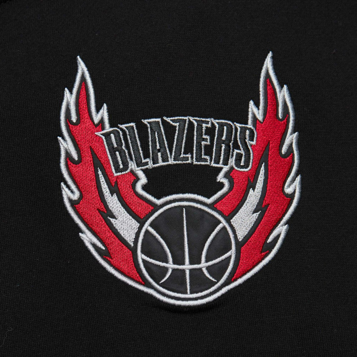 Black Portland Trail Blazers Team OG 2.0 Vintage Logo Fleece Pullover Hoodie | NBA