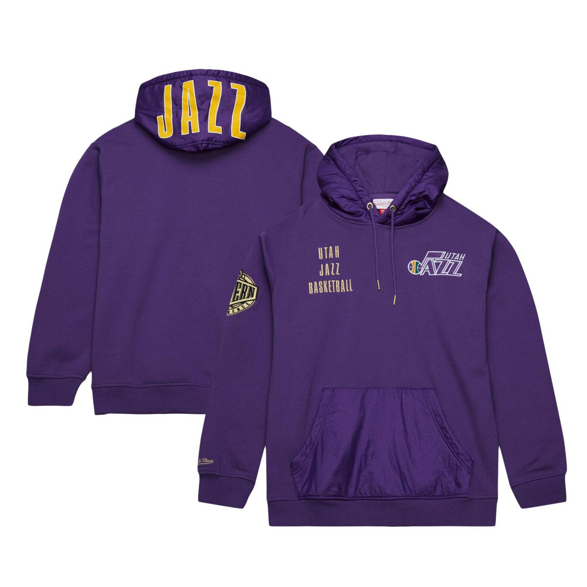 Purple Utah Jazz Team OG 2.0 Vintage Logo Fleece Pullover Hoodie | NBA
