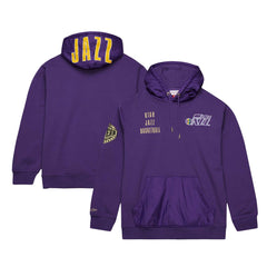 Purple Utah Jazz Team OG 2.0 Vintage Logo Fleece Pullover Hoodie | NBA