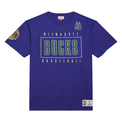 Purple Milwaukee Bucks Hardwood Classics Team OG 2.0 Premium Vintage Logo T-Shirt | NBA