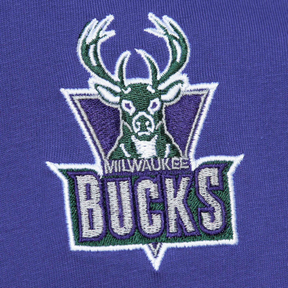 Purple Milwaukee Bucks Hardwood Classics Team OG 2.0 Premium Vintage Logo T-Shirt | NBA
