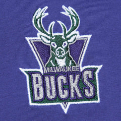 Purple Milwaukee Bucks Hardwood Classics Team OG 2.0 Premium Vintage Logo T-Shirt | NBA