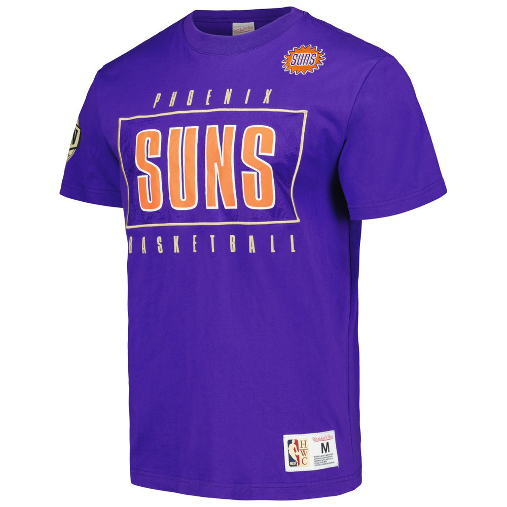 Purple Phoenix Suns Hardwood Classics Team OG 2.0 Premium Vintage Logo T-Shirt | NBA