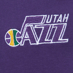 Purple Utah Jazz Hardwood Classics Team OG 2.0 Premium Vintage Logo T-Shirt | NBA