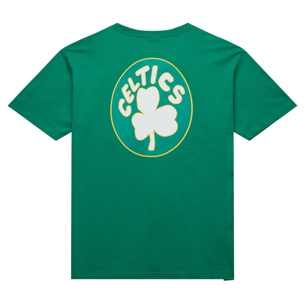 Kelly Green Boston Celtics Hardwood Classics Team OG 2.0 Premium Vintage Logo T-Shirt | NBA