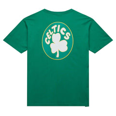 Kelly Green Boston Celtics Hardwood Classics Team OG 2.0 Premium Vintage Logo T-Shirt | NBA