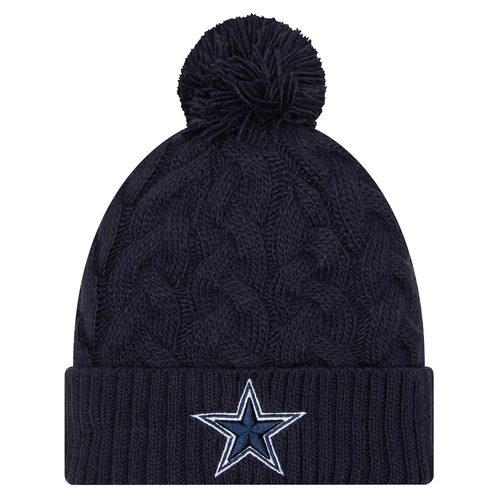 Dallas Cowboys Women's Cable Knit Hat with Pom | NFL Online