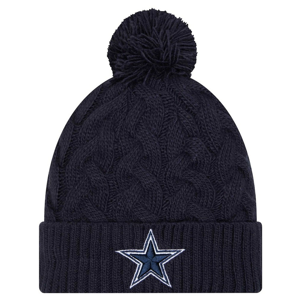Dallas Cowboys Women's Cable Knit Hat with Pom | NFL Online