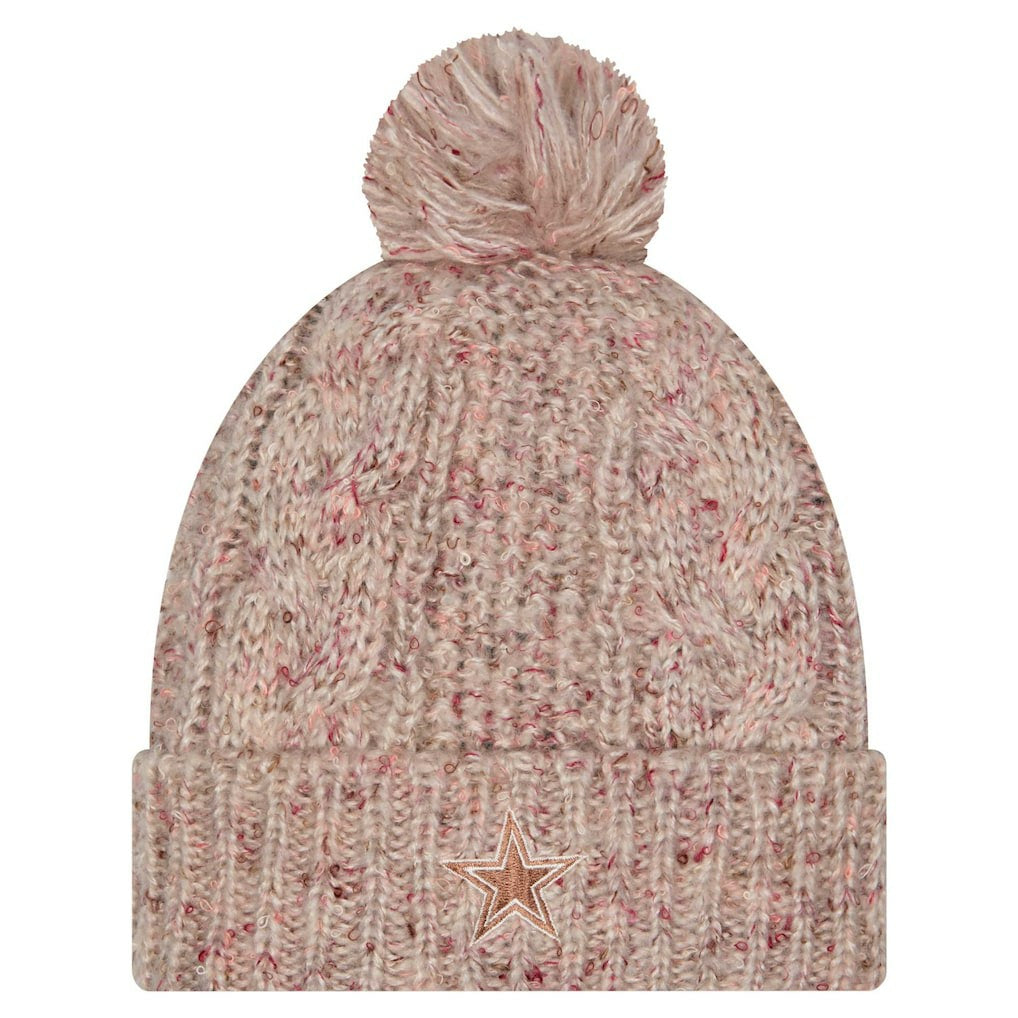 Dallas Cowboys Women's Trendy Tone Cuffed Knit Hat with Pom | NFL Hot