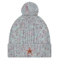 Dallas Cowboys Women's Trendy Tone Cuffed Knit Hat with Pom | NFL Outlet