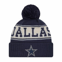Dallas Cowboys Retro Cuffed Knit Hat with Pom | NFL Discount