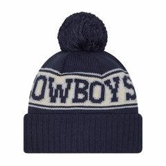 Dallas Cowboys Retro Cuffed Knit Hat with Pom | NFL Discount