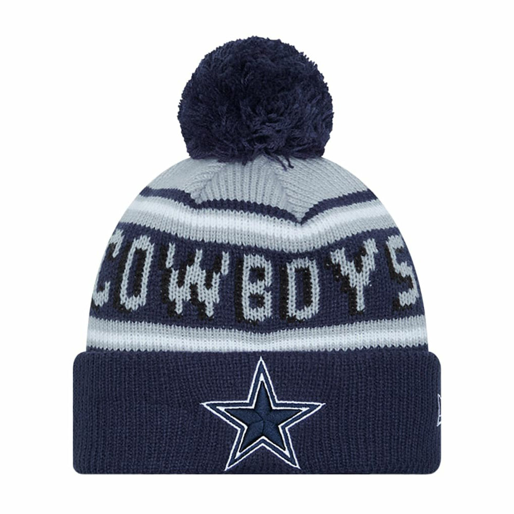 Dallas Cowboys Preschool Main Wordmark Cuffed Knit Hat with Pom | NFL Outlet