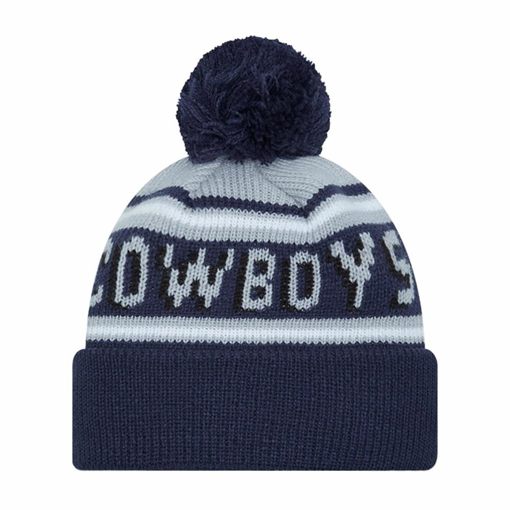 Dallas Cowboys Preschool Main Wordmark Cuffed Knit Hat with Pom | NFL Outlet
