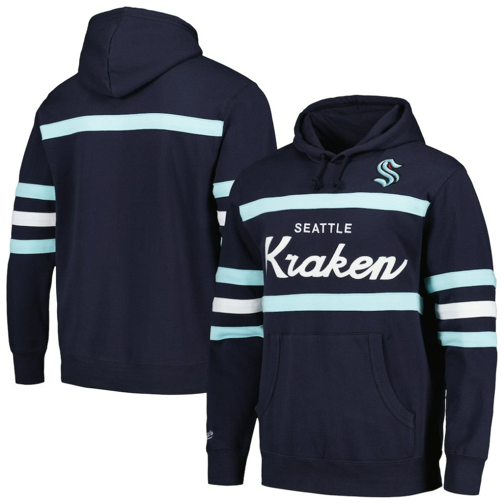 Seattle Kraken Mitchell & Ness Head Coach Pullover Hoodie -  NHL Hoodies