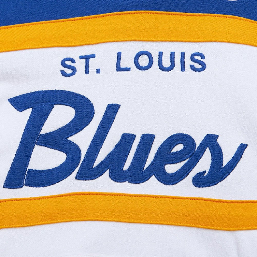 St. Louis Blues Mitchell & Ness Head Coach Pullover Hoodie -  NHL Hoodies