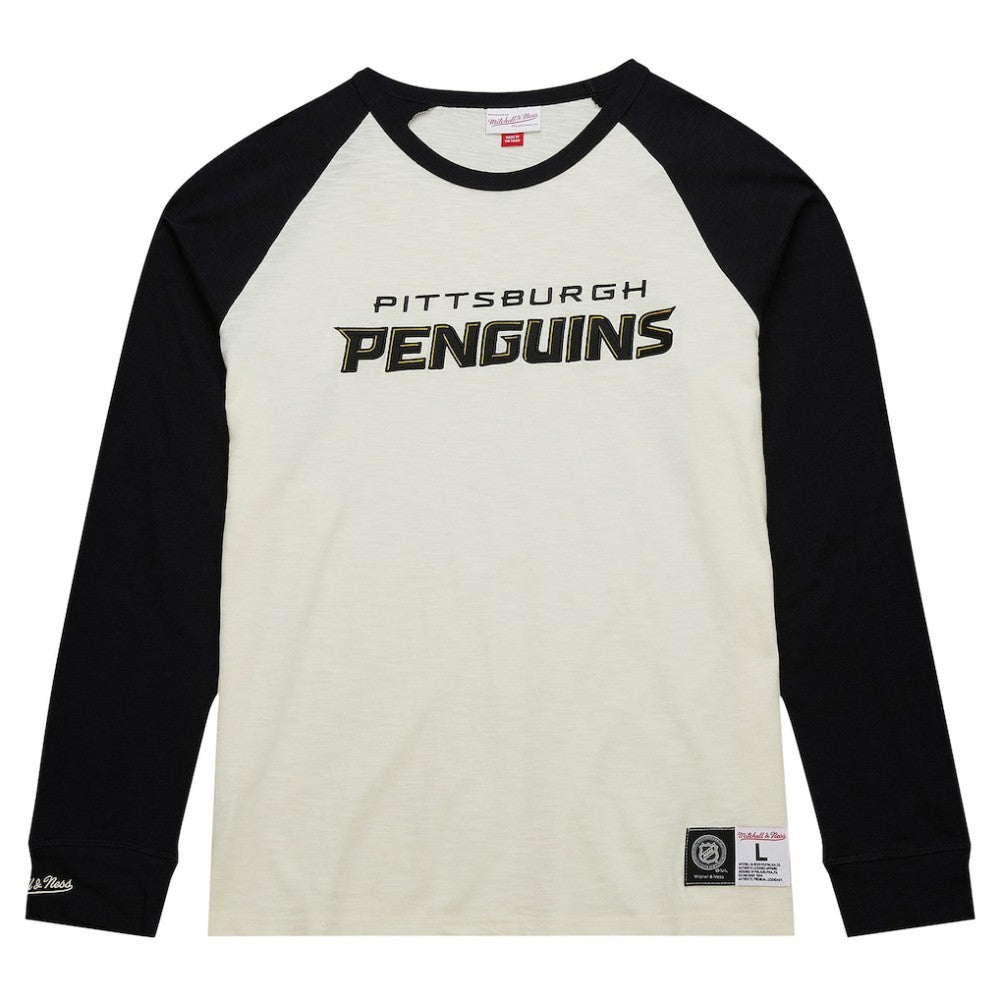 Pittsburgh Penguins Mitchell & Ness Legendary Slub Vintage Raglan Long Sleeve T-Shirt -  NHL T-shirts