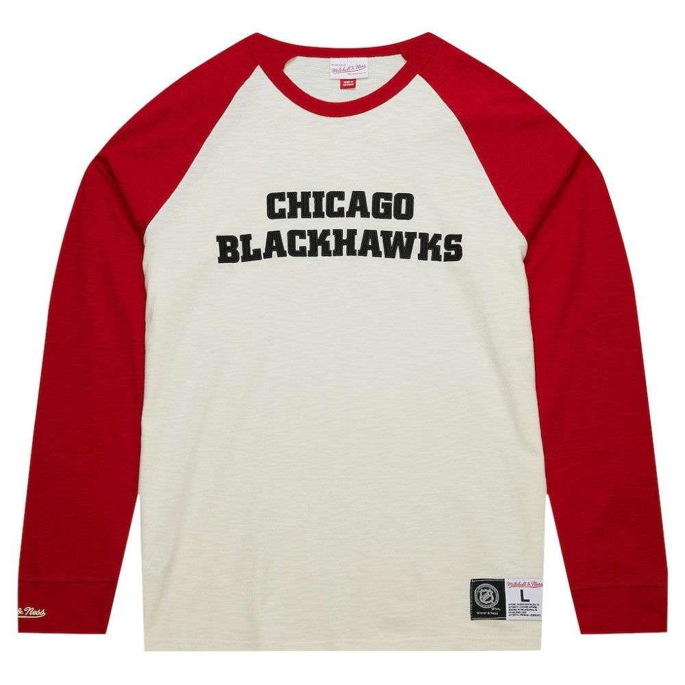 Chicago Blackhawks Mitchell & Ness Legendary Slub Vintage Raglan Long Sleeve T-Shirt -  NHL T-shirts