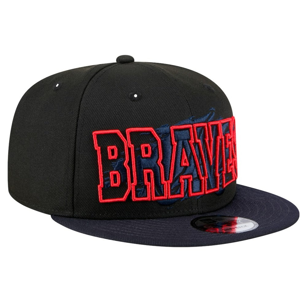 Atlanta Braves New Era Splatter 9FIFTY Snapback Hat - MLB Hats