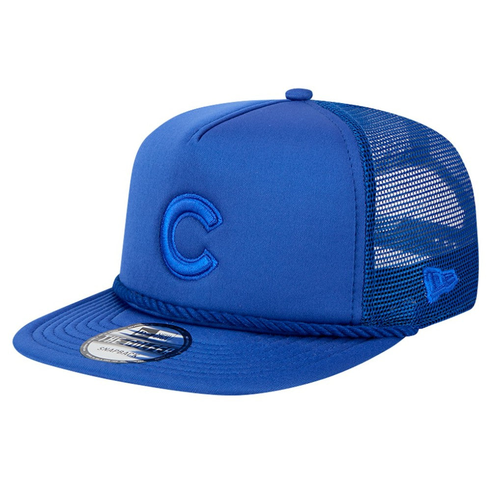 Chicago Cubs New Era Tone Foam Meshback Golfer Snapback Hat - MLB Hats