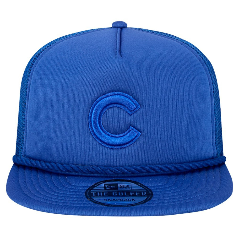 Chicago Cubs New Era Tone Foam Meshback Golfer Snapback Hat - MLB Hats